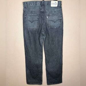 Levi's Silvertab Jeans Boy's Size 20 Reg 30x32 Gray Dark Wash Straight Baggy